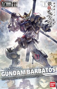 NG IBO 1/100 Gundam Barbatos (2015): box art