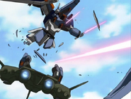 Defeated by Freedom Gundam (The Descending Sword, Original)