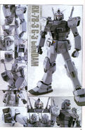 1/100 "RX-78-3 G-3 Gundam" model conversion based on 1/100 MG "RX-78-2 Gundam (Ver. Ka)" (2002): modeled by Naoki Kimura (Hobby Japan)