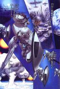 ∀ Gundam with four Mass Production Types (∀ Gundam: Wind of the Moon)[29]