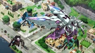 GLucifer03.jpg (343 KB) Flying with other mobile suits