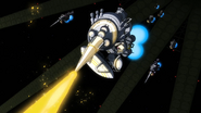 Xavier's Gyan firing beam rifle