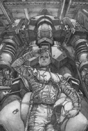 Inside Jotunheim's hangar with Zudah in the background