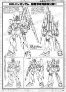 ν Gundam HGUC design lineart