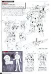 Full Armor ZZ Gundam (bottom center): design and information from "Super Robot War Scramble Commander" guide