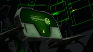 Cockpit console mentioning its upgrade by Teiwaz (Ep 26)