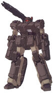 Mega Machine Cannon Type, MS Mode (OVA, front)