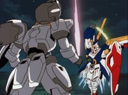 Attacking Tallgeese with Beam Saber