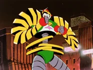 Imitating Maxter's battle stance