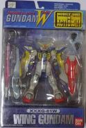 MSiA / MIA "XXXG-01W Wing Gundam" action figure (Japanese release; 2000): package front view.