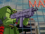 Fritz Helm/B-Type aiming 90mm Machine Gun