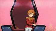 U.C. 0087: Mineva Lao Zabi at her throne (Zeta Gundam)