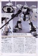 Custom 1/100 MSN-04D Sazabi (Cold Climate Type) modeled by Motoo Oosumi (Hobby Japan) based on MG Sazabi