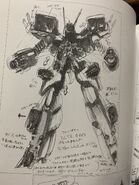 Early Design A "Silhouette Armored Gundam" by Shōji Kawamori