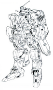 RX-81LA G-Line Light Armor M-MSV Lineart