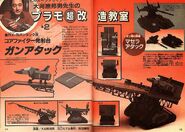 Modelling conversion session with Kunio Okawara: "Gun Attack" launching platform utilizing 1/144 Original RX-75 Guntank