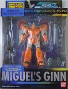 Mobile Suit in Action (MSiA / MIA) "ZGMF-1017 Miguel's Ginn" (2004): package front view.