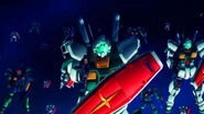 With several RGM-86R GM IIIs (Mobile Suit Gundam U.C. ENGAGE)