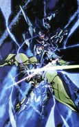 Engaging a ReZEL in close quarters combat (Gundam Perfect File)