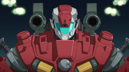 Readying beam cannons (The White Gundam)