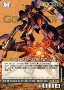 Gundam Virsago (back) and Gundam Ashtaron (front) as featured in Gundam War card game