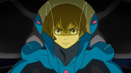 Deen in pilot suit.