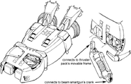 MSA-001[Bst] - S Gundam Booster Unit Type - Booster/Connection Lineart