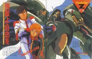 With Judau Ashta and Ple Two as featured in Newtype magazine (1987)