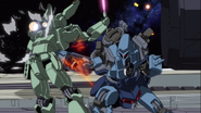 Punching a RGM-89D Jegan D Type (Gundam UC)