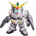 B-Rank 0 Gundam as it appears in SD Gundam Capsule Fighter Online