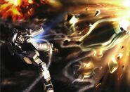 Firing Missiles (Gundam Perfect File)