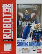 Robot Damashii "GF13-017NJ Shining Gundam" (2015): package front view.