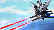 Freedom Gundam "Balaena" Plasma Beam Cannons Firing 01 (SEED HD Ep38)