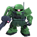 CR-Rank Zaku II Minelayer in SD Gundam Capsule Fighter Online.