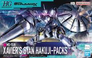 1/144 HGGQ MS-15/H Xavier's Gyan Hakuji-Packs (July 2025): box art