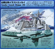 Ship profile from「Kimitoshi Yamane Illustration Essay 『Seek! Seed Ships # 6』」(Monthly Hobby Japan)