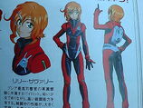 Scanned photo, showing more of her pilot suit, body and overall characteristics.
