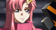 Lacus in a pink ZAFT pilot suit (2) (Freedom and Justice, HD Remaster)