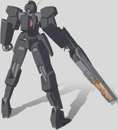 CG Seraphim Gundam GN Cannon Rear