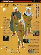 Desert Rommel and Rommel Corps members: information (from Gundam Perfect File)