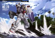 Gundam Mk-II riding on Flying Armor (from Gundam Perfect File)