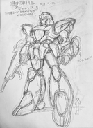 Jamesgun rough concept art by Junya Ishigaki