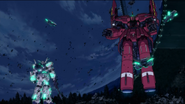 Face-off against RX-0 Unicorn Gundam