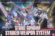 1/60 GAT-X105 Strike Gundam Striker Weapon System (2003): box art