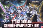 1/60 GAT-X105 Strike Gundam Striker Weapon System (2003): box art