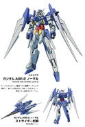 Linearts and profile of Gundam AGE-2 Normal from official website