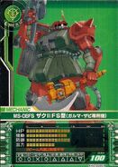 MS-06FS Zaku II FS Garma Zabi Custom Gundam 0079 Battle Arcade Card