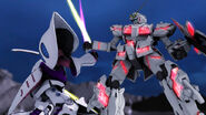 Vs. Unicorn Gundam (Destroy Mode)