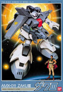 1/144 Original AMX-011 Zaku III model kit (1986): box art