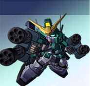 SD XXXG-01H2 Gundam Heavyarms Kai (EW) as it appears in SD Gundam G Generation Wars